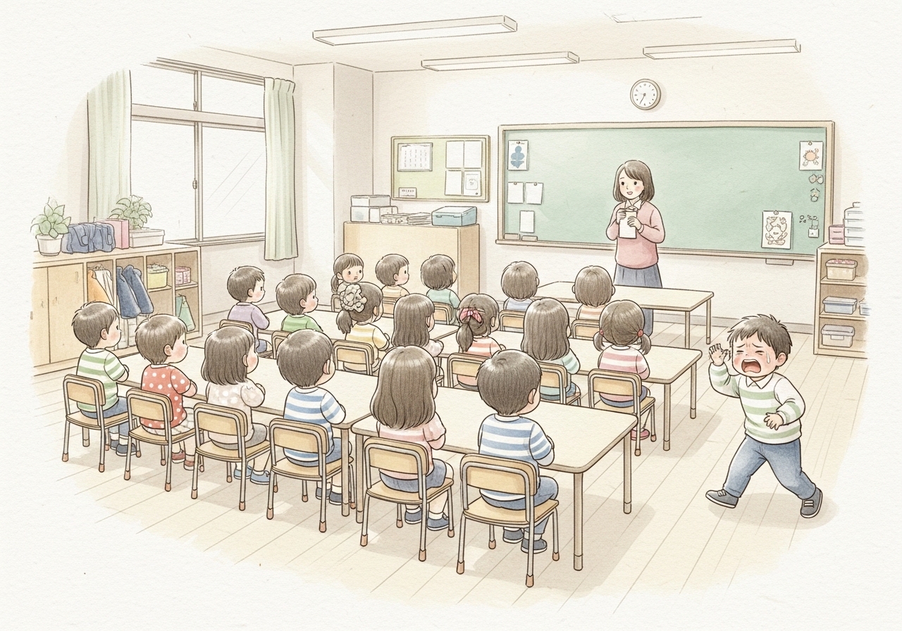 集団の中で気持ちが崩れてしまう子についての説明